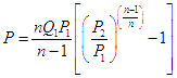 polytropic compressor power equation