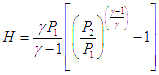adiabatic compressor head equation