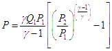 adiabatic compressor power equation